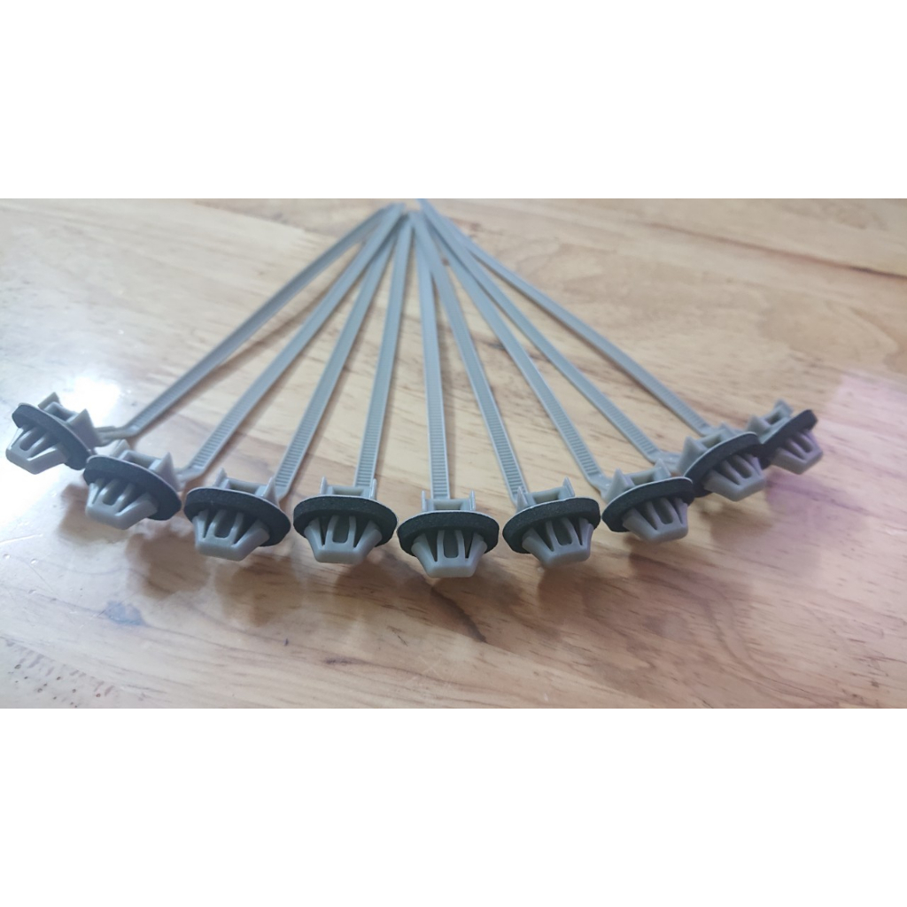 Dây rút ghim nhựa, dây thít chuyên dùng cho ô tô.bịch 50 cái 5mm×170mm chân lỗ 7mm tròn và dẹp