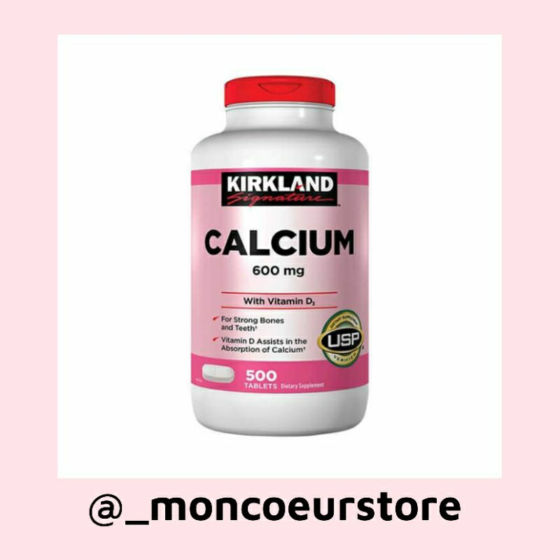 [ CHÍNH HÃNG ] Viên Uống Bổ Sung Canxi KIRKLAND Calcium 600mg + Vitamin d3 500v