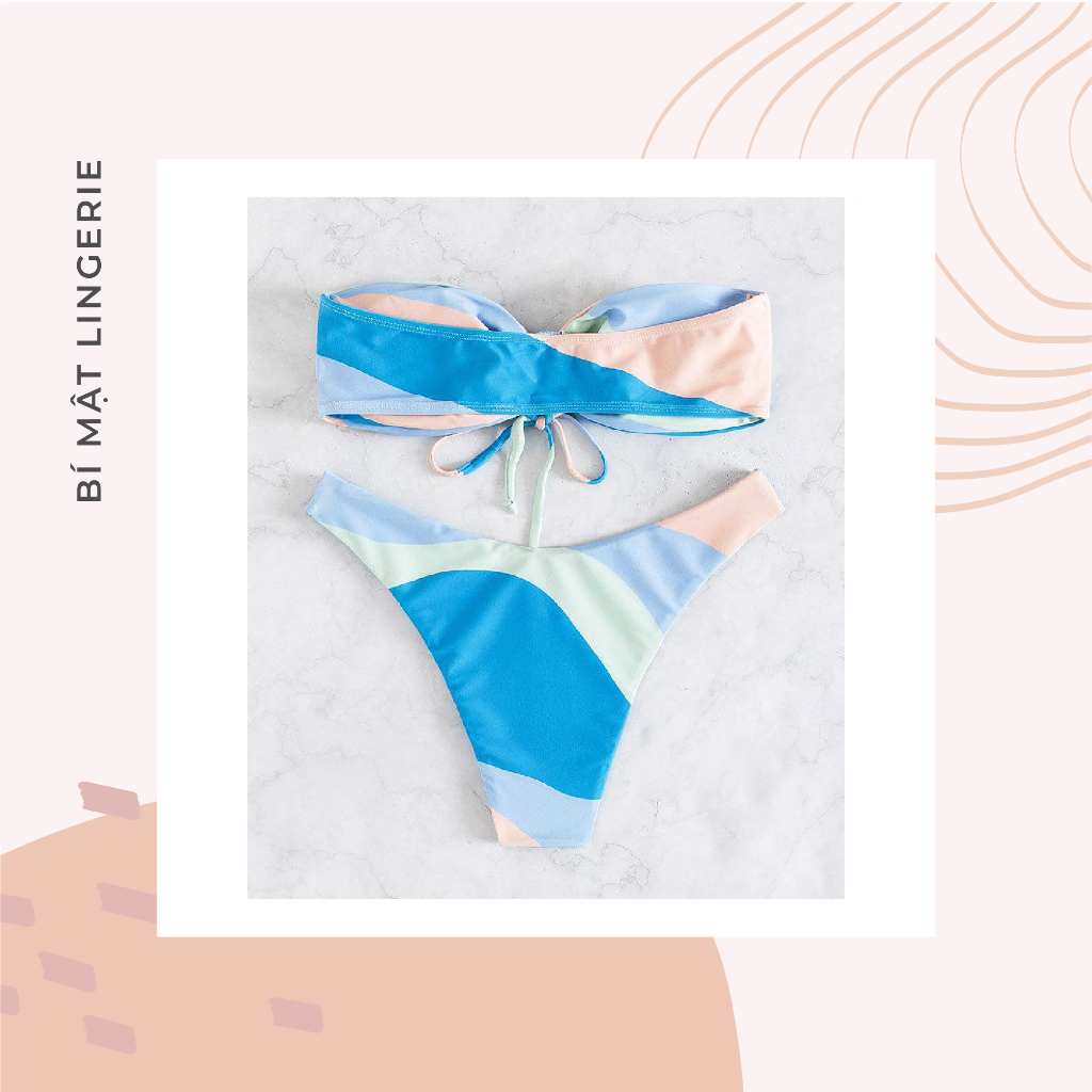Bikini 2 mảnh sexy tôn vòng 1 buộc dây hoa nhí xinh xuất sắc hàng có sẵn hot trend 2023