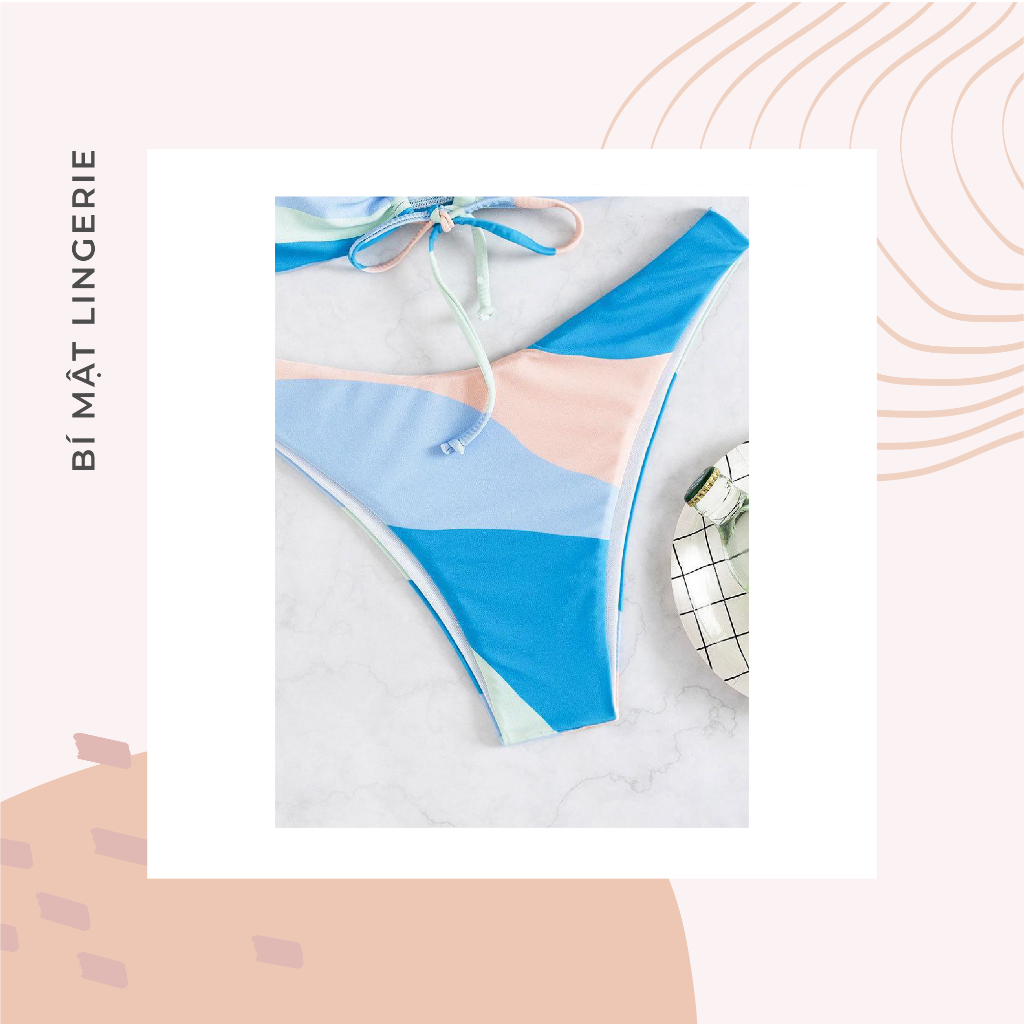 Bikini 2 mảnh sexy tôn vòng 1 buộc dây hoa nhí xinh xuất sắc hàng có sẵn hot trend 2023