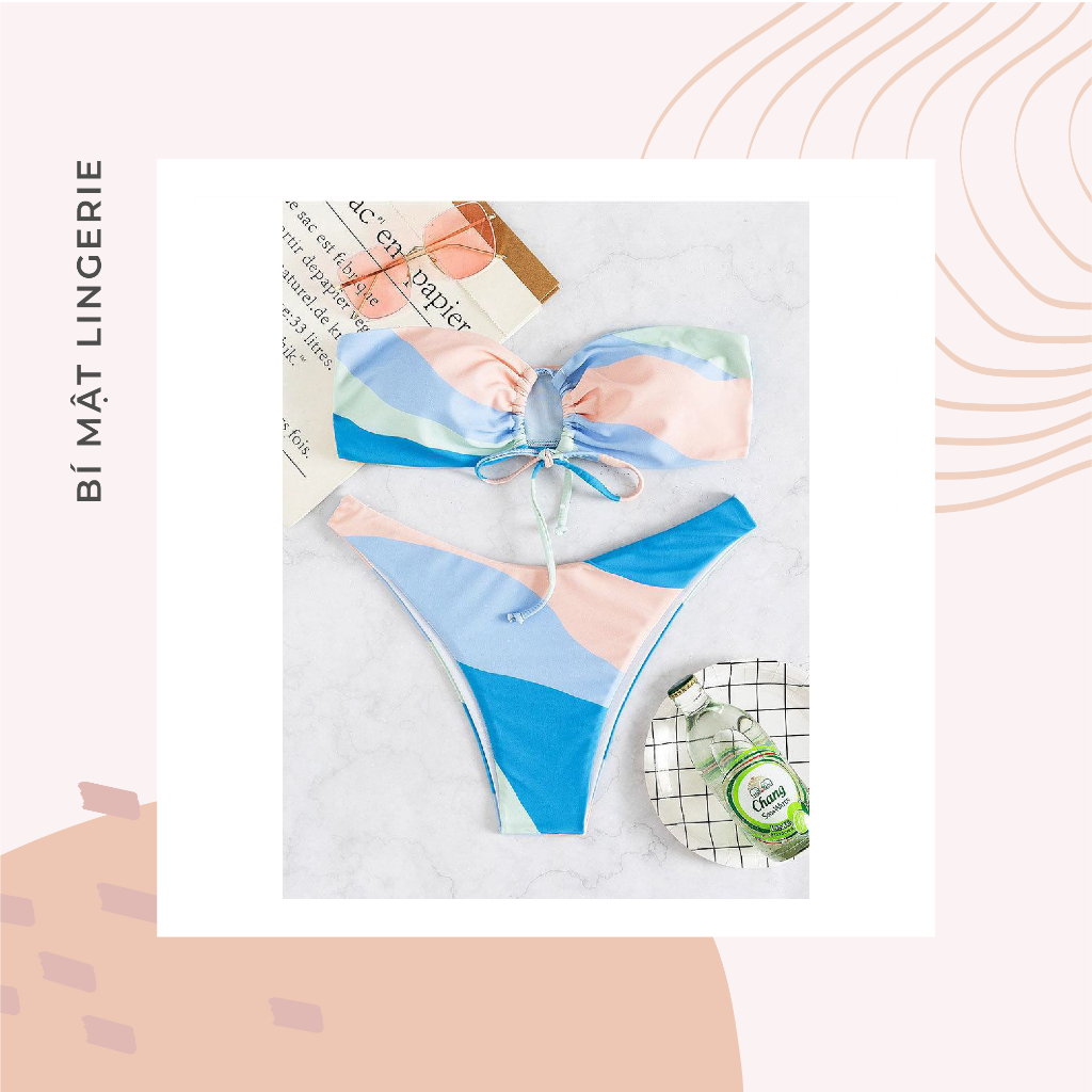 Bikini 2 mảnh sexy tôn vòng 1 buộc dây hoa nhí xinh xuất sắc hàng có sẵn hot trend 2023