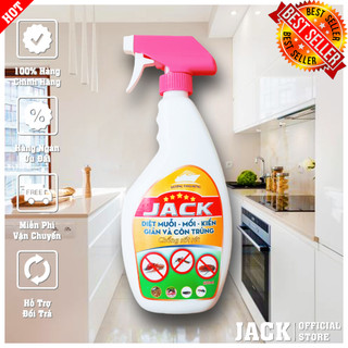 Diệt Côn Trùng, Diệt Kiến, Diệt Gián, Diệt Mối Jack 650ml Siêu Mạnh