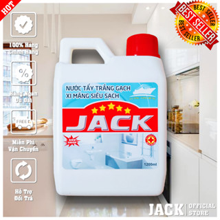 Nước Tẩy Trắng Gạch, Tẩy Rong Rêu, Tẩy Xi Măng, Tẩy Nhà Vệ Sinh, Toilet, Bồn Cầu, Nhà Tắm Bị Ố Vàng Siêu Sạch JACK 1,2 L