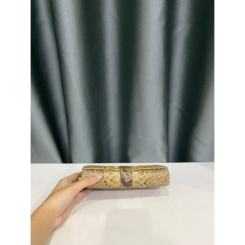 Ví si hiệu DONNA PRINCESS nhập Nhật da trăn vàng