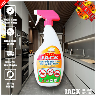 Diệt Côn Trùng, Diệt Mối, Diệt Kiến, Diệt Gián Siêu Mạnh Jack 650ml