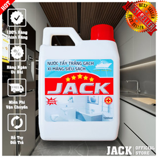 Nước Tẩy Xi Măng, Tẩy Trắng Gạch, Tẩy Rong Rêu, Tẩy Bồn Cầu, Nhà Vệ Sinh, Nhà Tắm JACK 1200ml