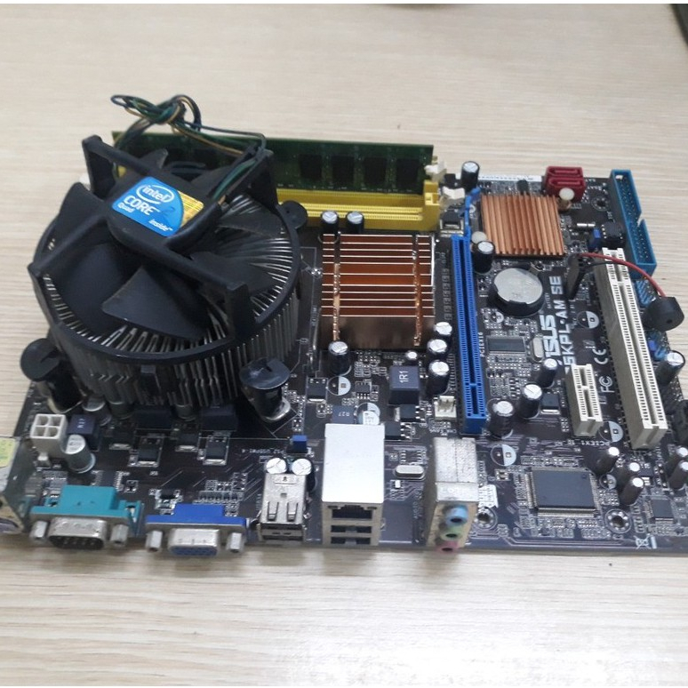 Combo main Asus G31 + Ram 2Gb + quạt + E5300 +Fe