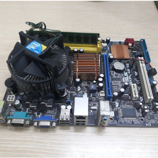 Combo main asus g31 + ram 2gb + quạt + e5300 +fe