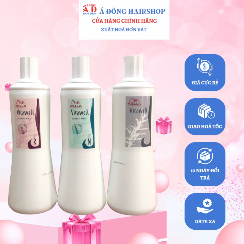 BỘ THUỐC UỐN TÓC CAO CẤP WELLA VITAWELL CAO CẤP ĐỨC 1000ML [UỐN LẠNH]