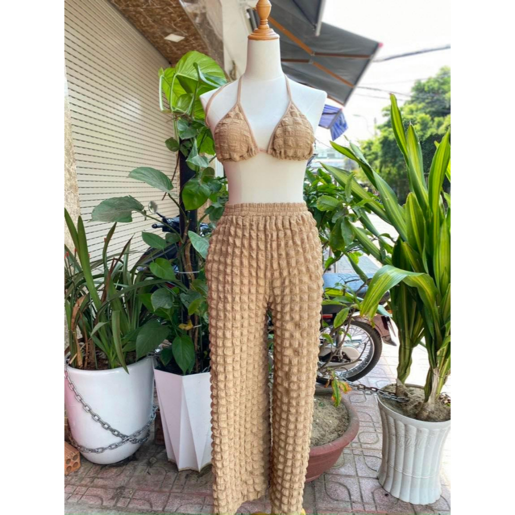 [có ảnh thât shop mới mỏ] Bikini áo tam giác quần dài xốp cao cấp | BigBuy360 - bigbuy360.vn