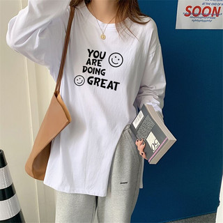 Áo thun Tay Dài Xẻ Tà nữ in hình NEONVN, chất cotton xược mềm mại, thoáng mát mùa hè siêu xinh