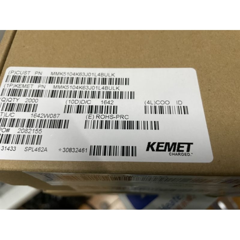 Tụ 0.1uF, 100nF, 100n 104 63v KEMET MMK