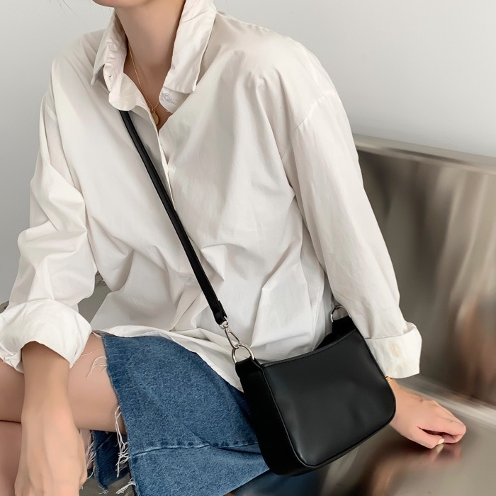 Túi xách nữ đeo chéo đeo vai nữ Ceelyn dây phối xích có khoá kéo phong cách Hàn Quốc size 20 DV107