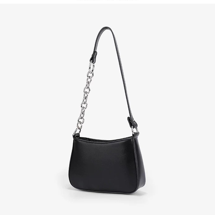 Túi xách nữ đeo chéo đeo vai nữ Ceelyn dây phối xích có khoá kéo phong cách Hàn Quốc size 20 DV107