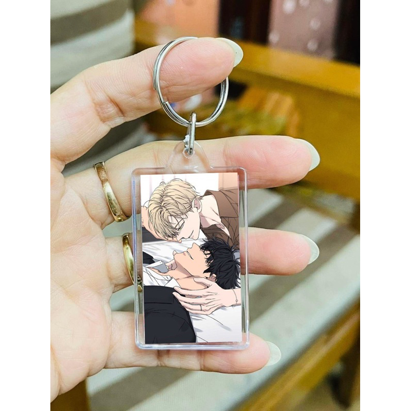 Móc khoá No love  zone BL / móc treo hình No love  zone