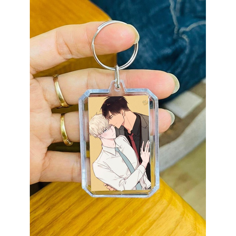 Móc khoá No love  zone BL / móc treo hình No love  zone