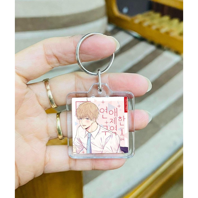 Móc khoá No love  zone BL / móc treo hình No love  zone