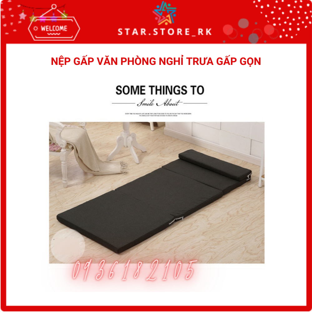 Đệm nghỉ trưa - đệm du lịch gấp gọn Nệm gấp văn phòng nghỉ trưa trải sàn - ngồi gấp gọn nhiều chức năng nệm ngủ