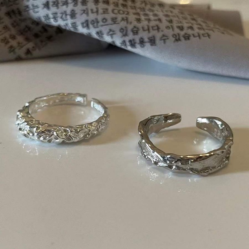 Set 2  chiếc nhẫn hợp kim nam nữ N05