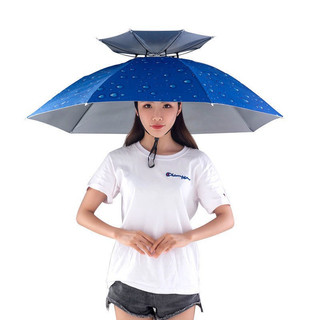 ô đội đầu 2 tầng ô dù câu cá loại 1 siêu mát