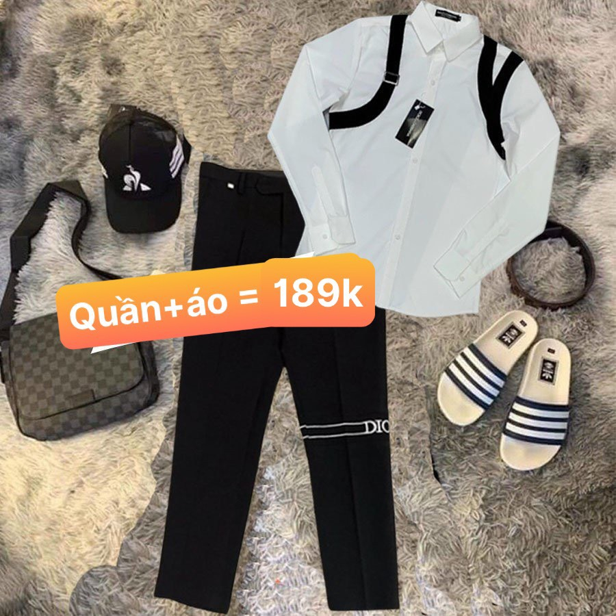 Bộ quần âu+sơ mi