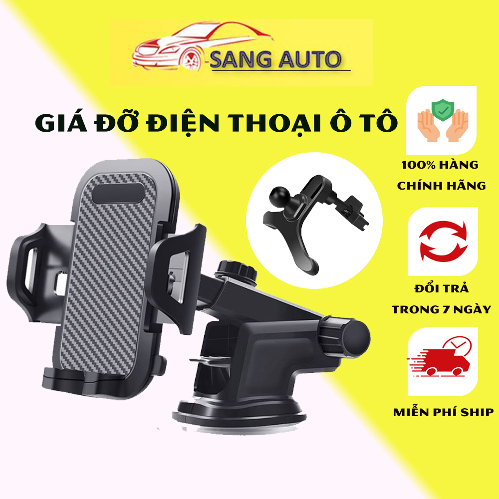 Giá đỡ điện thoại trên ô tô chắc chắn thích hợp gắn nhiều vị trí, kẹp điện thoại ô tô gắn taplo cửa gió điều hòa đa năng