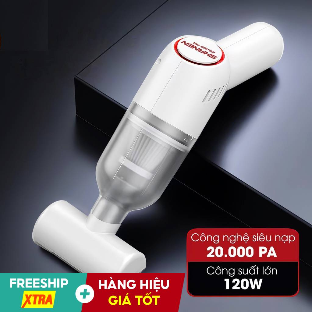 Máy hút bụi cầm tay mini không dây - Máy hút bụi cầm tay đa năng, siêu mạnh, sử dụng hút bụi ô tô, hút bụi giường
