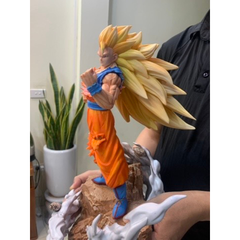 MÔ HÌNH SON GOKU, VEGETA TRẠNG THÁI CHIẾN ĐẤU SUPER SAYAN CẤP 3 SIÊU NGẦU CÓ BASE HIỆU ỨNG NHÂN VẬY ANIME DRAGON