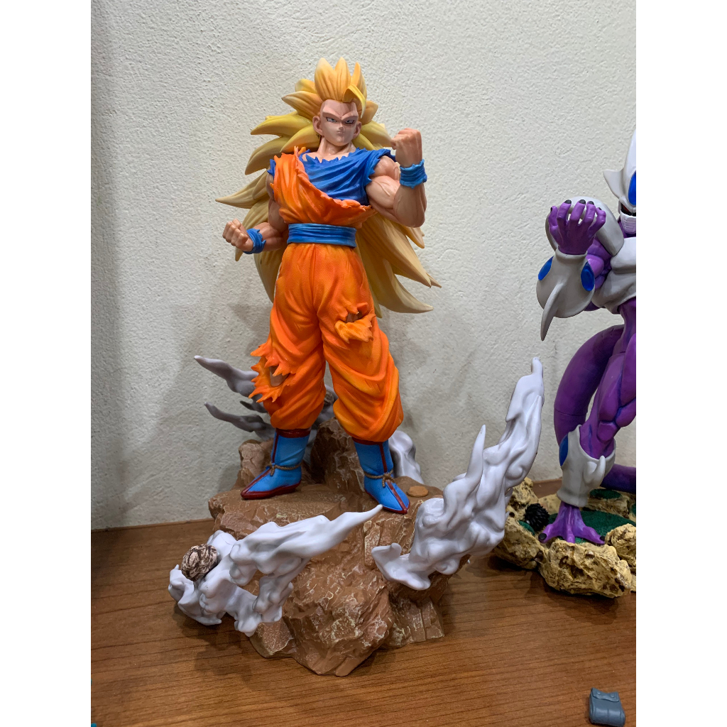 MÔ HÌNH SON GOKU, VEGETA TRẠNG THÁI CHIẾN ĐẤU SUPER SAYAN CẤP 3 SIÊU NGẦU CÓ BASE HIỆU ỨNG NHÂN VẬY ANIME DRAGON
