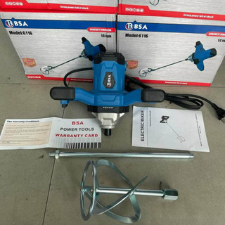 Máy khuấy sơn 2 tay cầm chỉnh tốc BSA 6116 | Máy trộn xi măng | đánh bột bả | đánh sơn nước