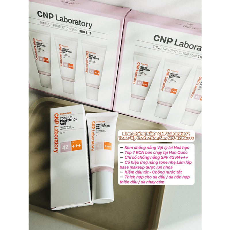Kem chống nắng CNP Laboratory Tone-up Protection Sun SPF42 PA+++