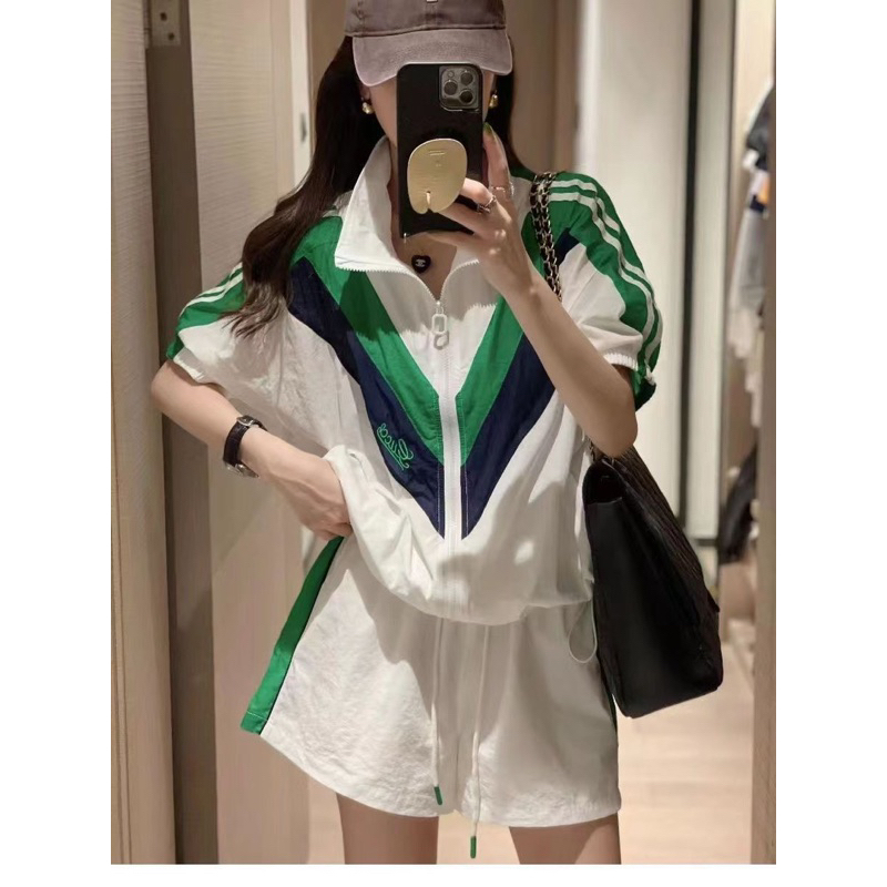 Set Đồ Thể Thao Cotton Màu Trơn Thời Trang Mùa Hè Mới Nhất Cho Nữ