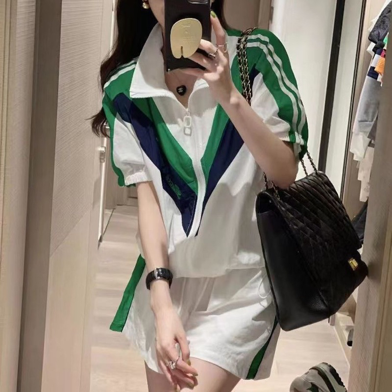 Set Đồ Thể Thao Cotton Màu Trơn Thời Trang Mùa Hè Mới Nhất Cho Nữ