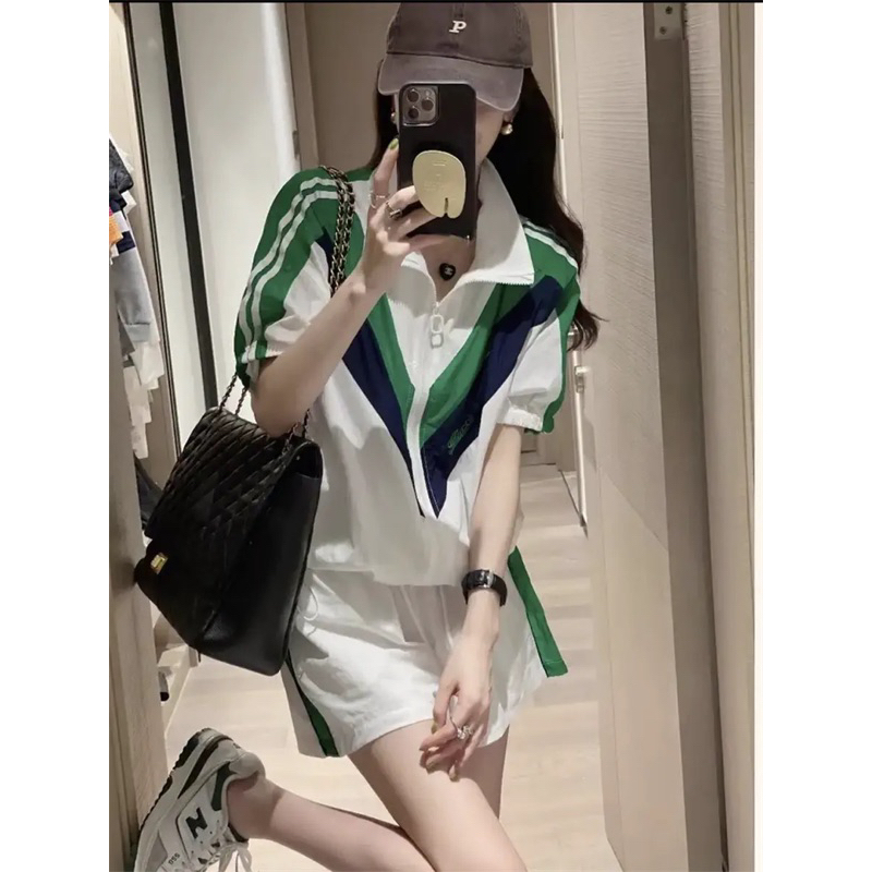 Set Đồ Thể Thao Cotton Màu Trơn Thời Trang Mùa Hè Mới Nhất Cho Nữ