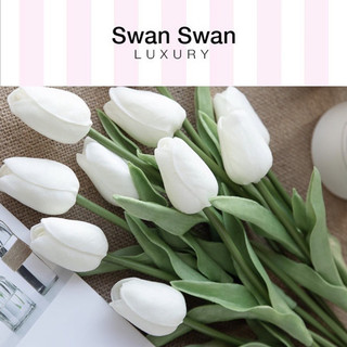 Hoa Tulip Giả Lụa Cao Cấp 1 Cành