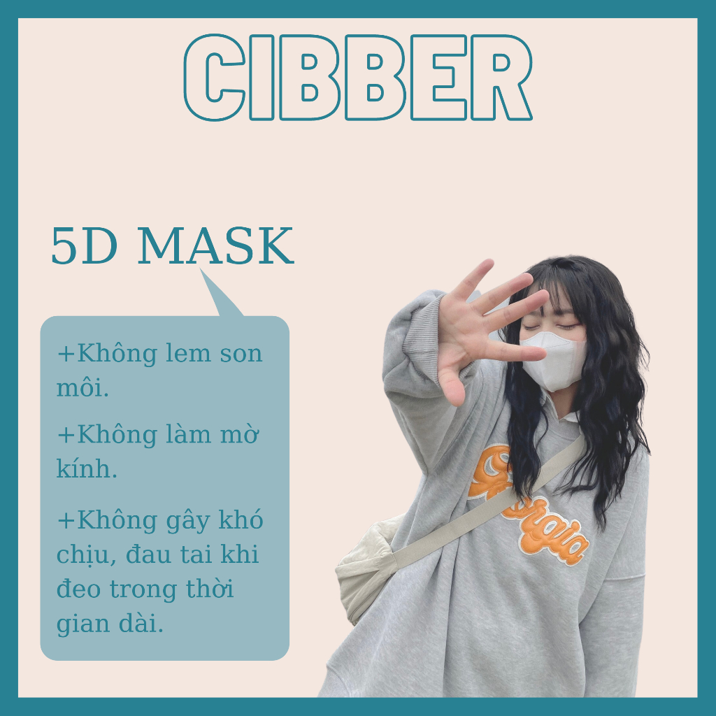 Khẩu trang 5D Mask 1 Gói 10 Chiếc