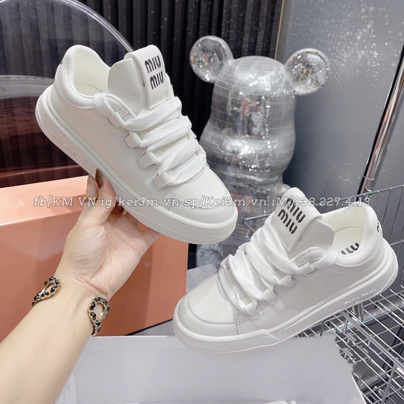 Giày thể thao MIUMIU trắng 2023