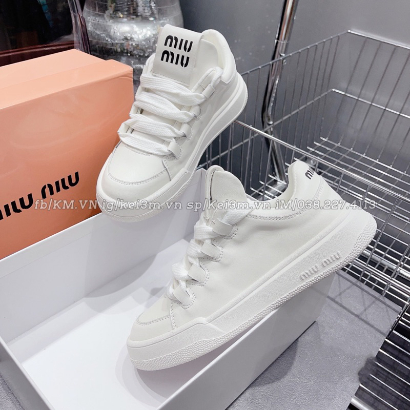 Giày thể thao MIUMIU trắng 2023