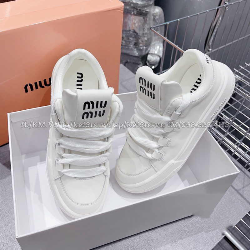 Giày thể thao MIUMIU trắng 2023