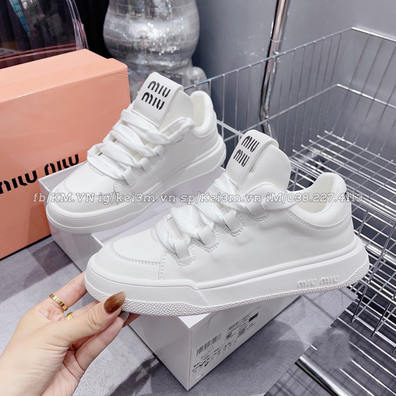 Giày thể thao MIUMIU trắng 2023