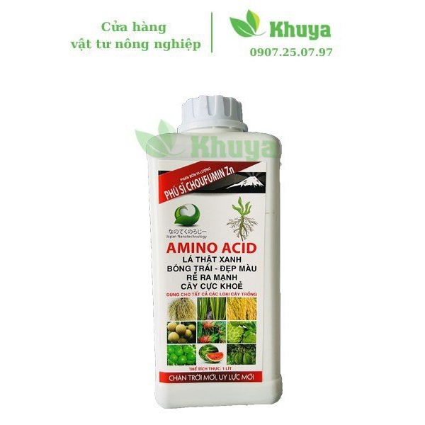 Phân bón vi lượng Fuji Amino Acid 1 lít Xanh lá - Bóng trái - Ra rễ mạnh
