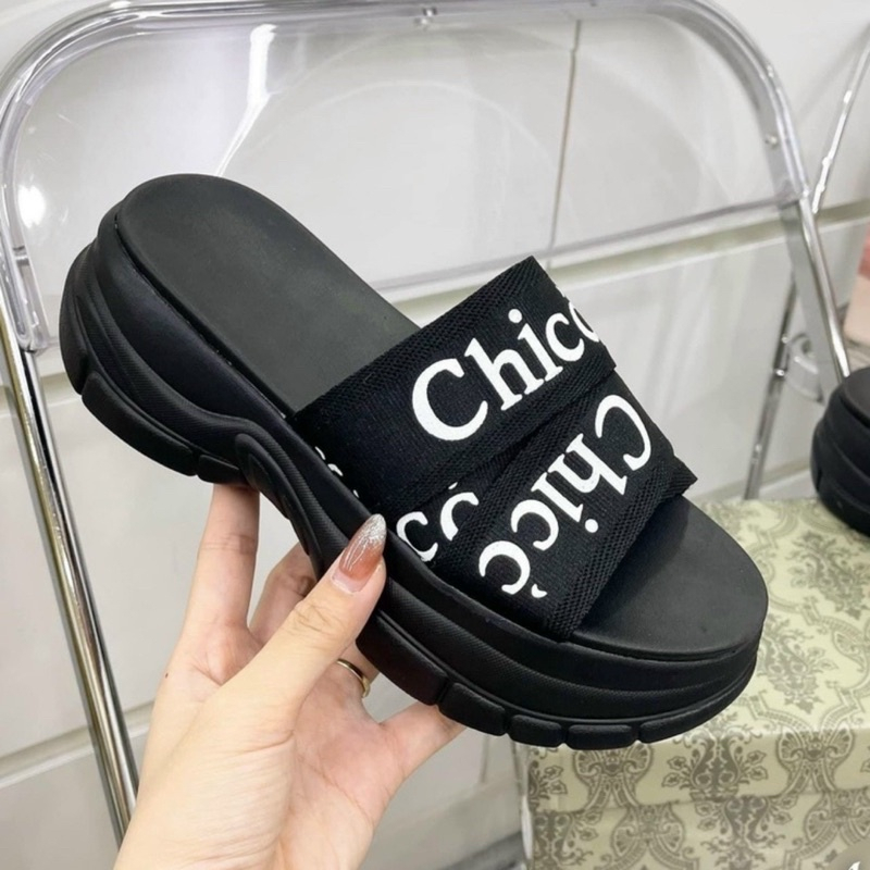 Dép nữ quai vải đế bánh mì siêu nhẹ cao 6f quai vải thoáng chân from chuẩn- zinzin868