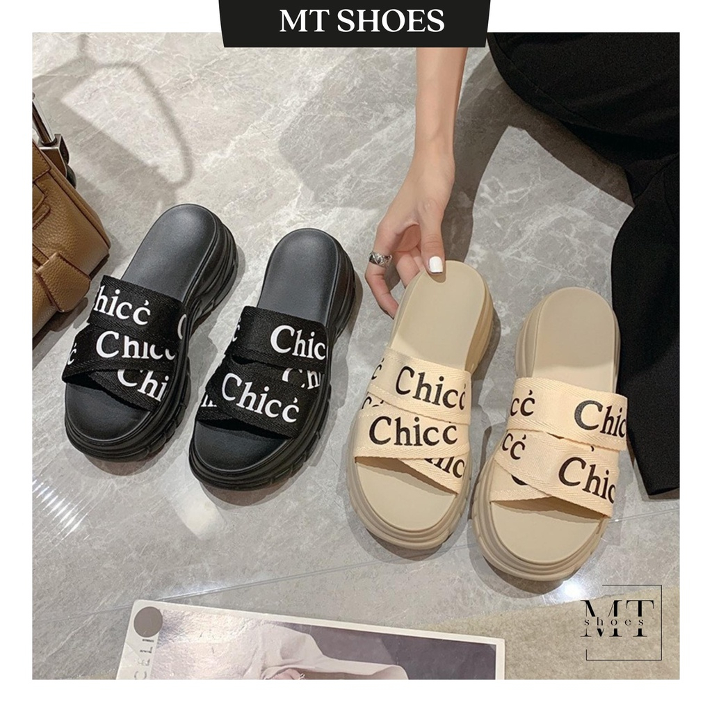 Dép nữ quai vải đế bánh mì siêu nhẹ cao 6f quai vải thoáng chân from chuẩn- zinzin868