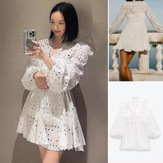 Đầm ren thô trắng hàng TQ