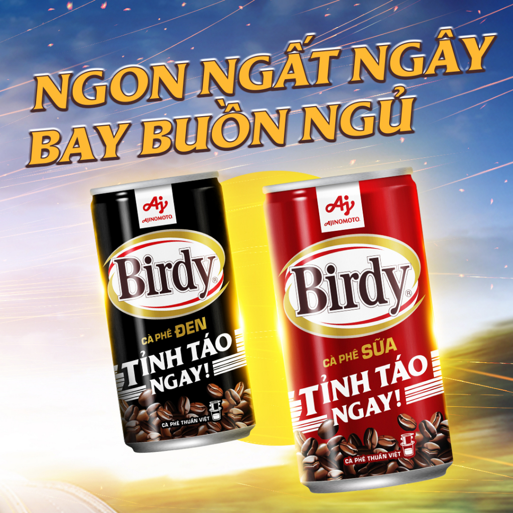 Thùng 30 lon Cà phê Birdy Sữa - 170ml/lon