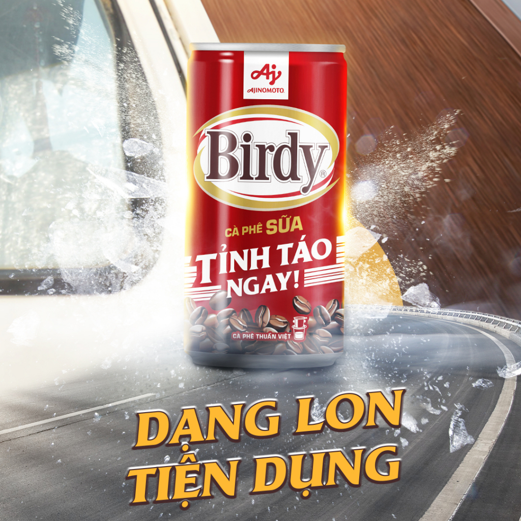 Thùng 30 lon Cà phê Birdy Sữa - 170ml/lon