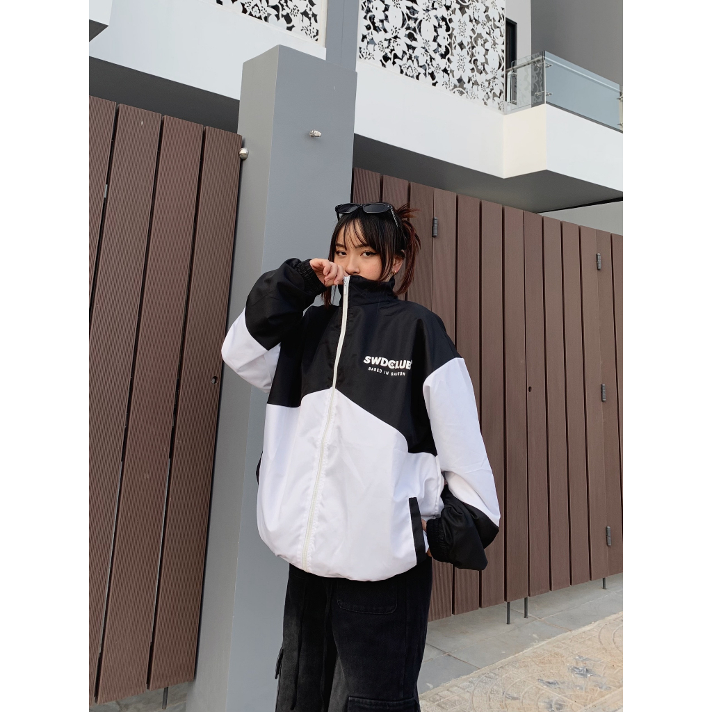 Áo Khoác Dù SWDCLUB Dài Tay Form Rộng Unisex Hai Lớp Phong Cách Ulzzang - N.E.K.K