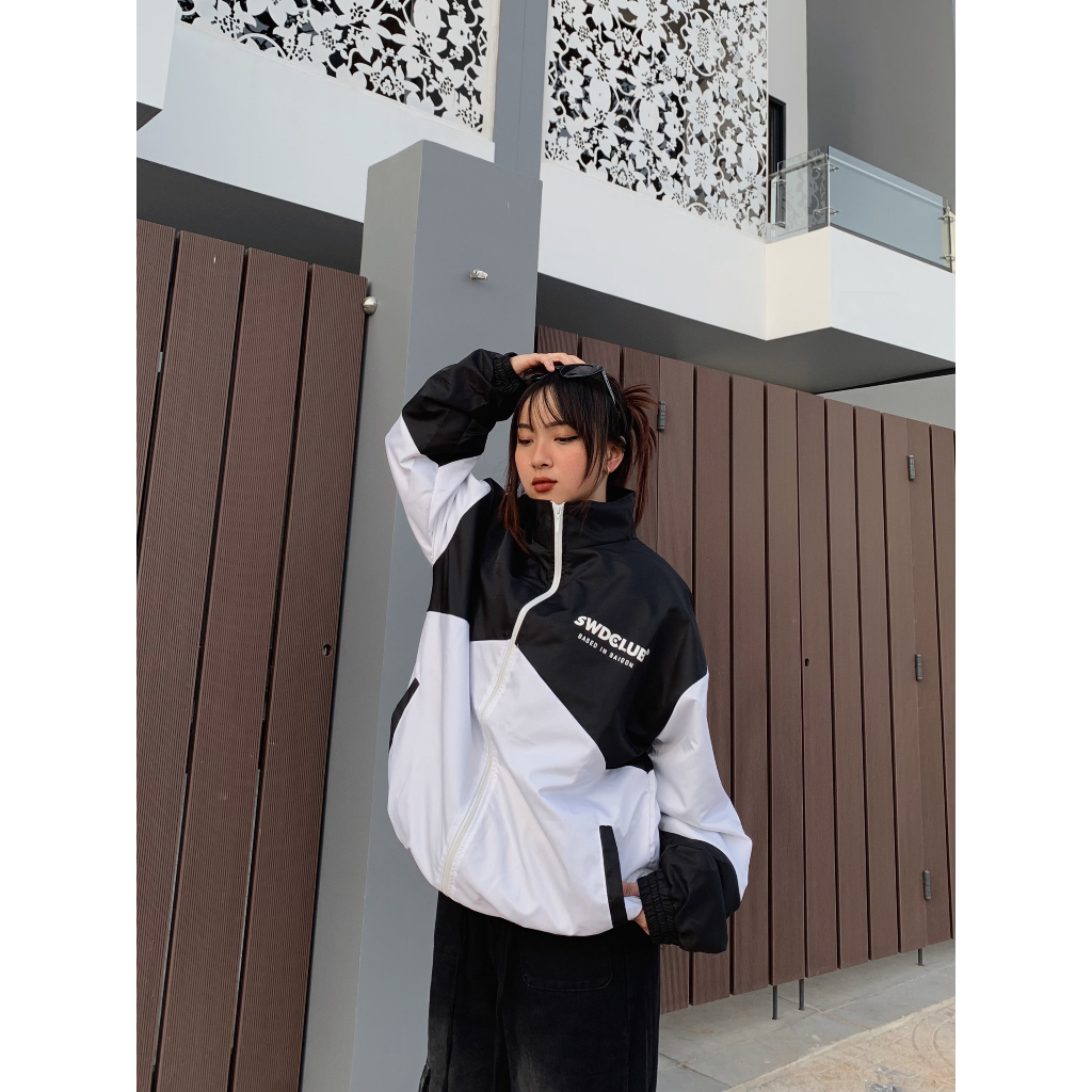 Áo Khoác Dù SWDCLUB Dài Tay Form Rộng Unisex Hai Lớp Phong Cách Ulzzang - N.E.K.K