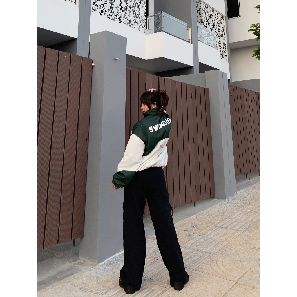 Áo Khoác Dù SWDCLUB Dài Tay Form Rộng Unisex Hai Lớp Phong Cách Ulzzang - N.E.K.K