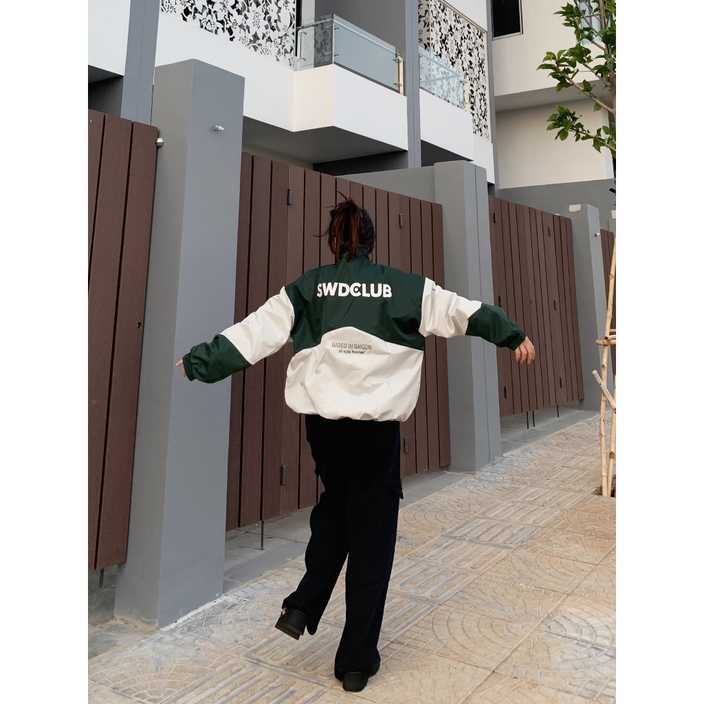 Áo Khoác Dù SWDCLUB Dài Tay Form Rộng Unisex Hai Lớp Phong Cách Ulzzang - N.E.K.K